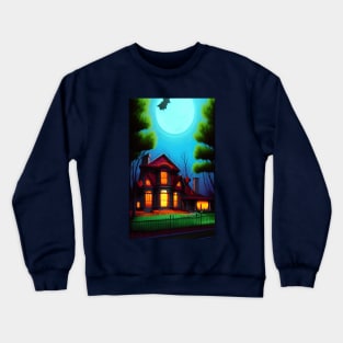 Spooky house Crewneck Sweatshirt